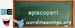 WordMeaning blackboard for episcopant